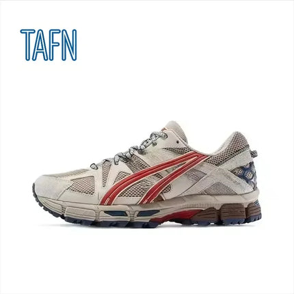 Scarpe stile retrò atletico con suola segmentata antiscivolo, adatte per jogging, attività all'aperto, uscite casual e fitness per adulti.