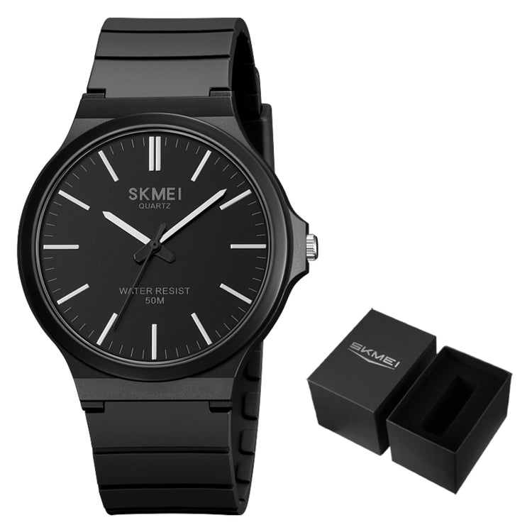SKMEI Top Brand Casual Quartz Wristwatches Mens New Simple TPU Strap 3Bar Waterproof Watches For Male Time Clock Reloj Hombre