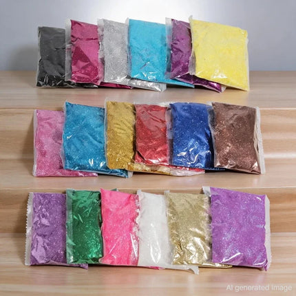 100g Bulk Packs Extra Fine Nail Glitter Powder for Nail Art Tips Designs, Body Art, Craft Shimmering Decoration 2026