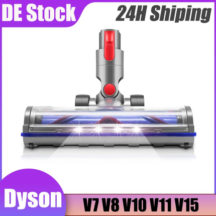 Upgraded For Dyson V7 V8 V10 V11 V15 Direct Drive Brush Head Nozzles Vacuum Cleaner Replaceable Parts Lights Anti Tangling Hair