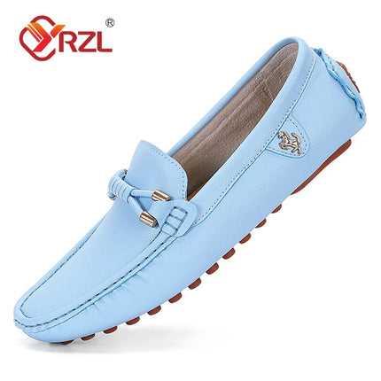 YRZL Mocassini da uomo Scarpe in pelle fatte a mano Scarpe da guida casual Scarpe slip-on Mocassini comodi di lusso Scarpe da uomo Taglie forti 37-48