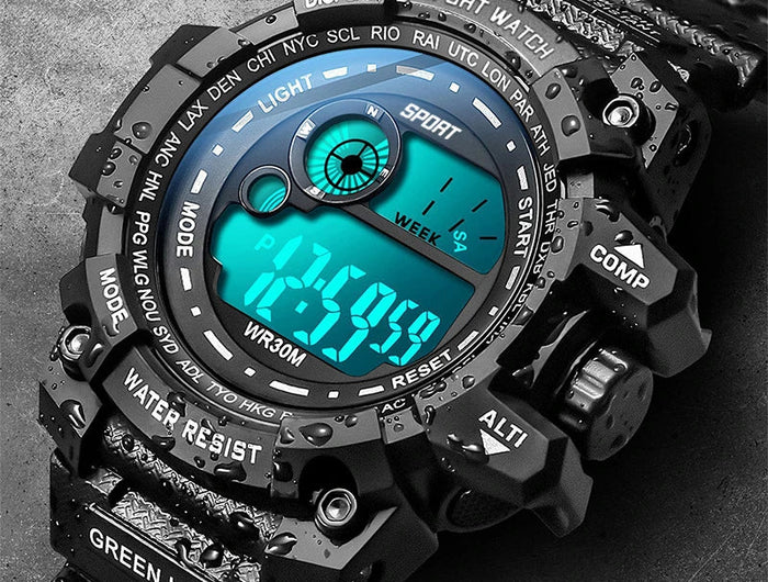 Nuovi uomini LED orologi digitali luminosi moda Sport orologi impermeabili per uomo data esercito orologio militare Relogio Masculino platinumshop