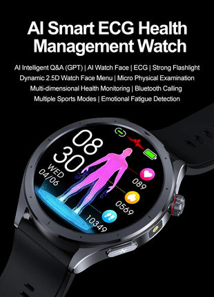 Nuovo Smartwatch 2026 per Analisi del Grasso Corporeo, ECG+PPG, Acido Urico, Pressione Sanguigna, Ossigeno nel Sangue, Orologio con Chiamate per Uomini e Donne platinumshop