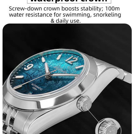 ADDIESDIVE New Watches AD2547 Sapphire 39mm Luxury Men Automatic Wristwatch Japan 8215 Mechanical BGW9 Luminous Waterproof 100m