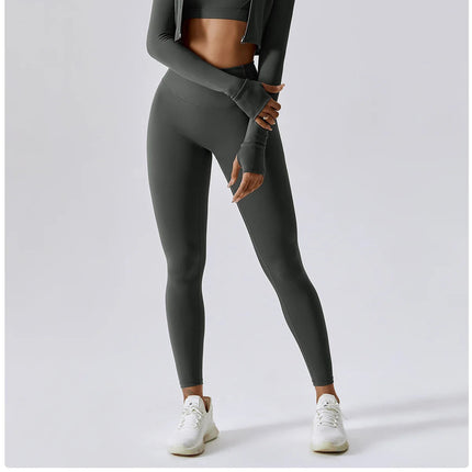 High Waist Yoga Leggings Women Push Up Sport Leggings Fitness Running Hip Lift Yoga Pants Highly Elastic Gym Workout Leggings PlatiNum