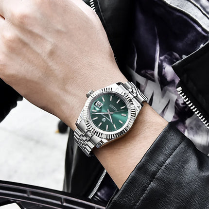 PAGANI DESIGN Luxury Men's Automatic Mechanical Watch Top Sapphire Stainless Steel 100m Waterproof Business Leisure Watch