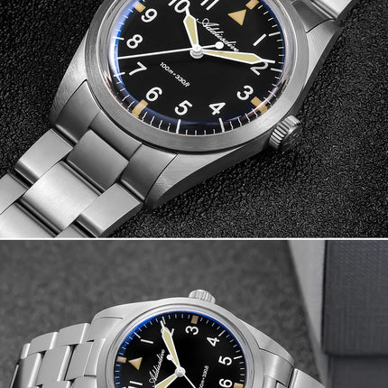 ADDIESDIVE 36mm Men's Luxury Watch VH31 Titanium Alloy  Watch Super Luminous 100m Waterproof Men's Luminous Quartz Watches