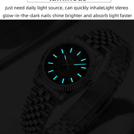 ADDIESDIVE 36mm Luxury Watch for Women VH31 Movement 100m Waterproof BGW9 Luminous Diving Watches Stainless Steel Quartz Watch