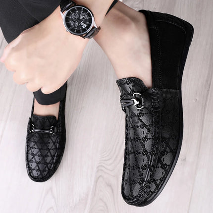 Nuovi Mocassini Neri da Uomo 2026, Scarpe in Pelle di Alta Qualità, Design Elegante, Suola Morbida, Comode Scarpe Casual