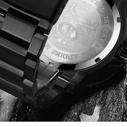 ADDIESDIVE 44mm Men's  Wrist Watch 50m Water Resistant Large Luminous Dial Date Display Stainless Steel Men's Quartz Watch