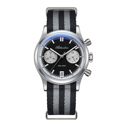 ADDIESDIVE AD2095 Man‘s Chronograph Watch BGW9 Super Luminous 10Bar Waterproof Bubble Mirror Glass VK64 Quartz Steel Wristwatch
