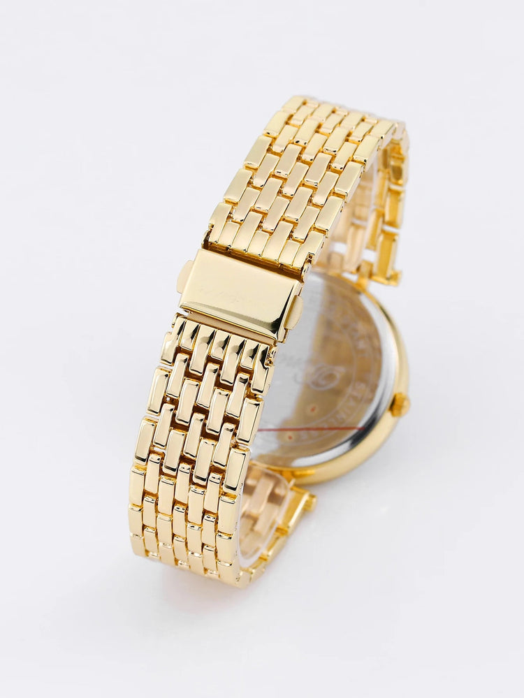 Orologio al quarzo da donna DENVOSI Orologio da polso da donna All-match con montatura di diamanti di lusso elegante e alla moda delle migliori marche platinumshop
