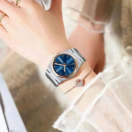 POEDAGAR Orologio da donna alla moda Orologio da polso da donna di lusso luminoso impermeabile in acciaio inossidabile Data settimana Orologi al quarzo da donna Reloj platinumshop