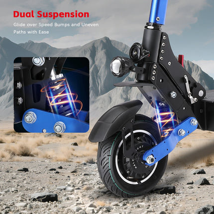 Monopattino Elettrico Halo Knight T108 52V 28.8Ah Doppio Motore Pieghevole 1200W con Pneumatici Stradali e Sospensioni