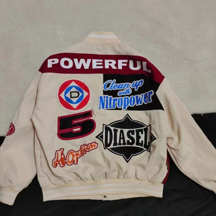 2024 American New Fashion Trend Baseball Uniform Y2K Gothic Harajuku Vintage Baggy Heavy Industry Embroidery Lovers Hip Hop Coat