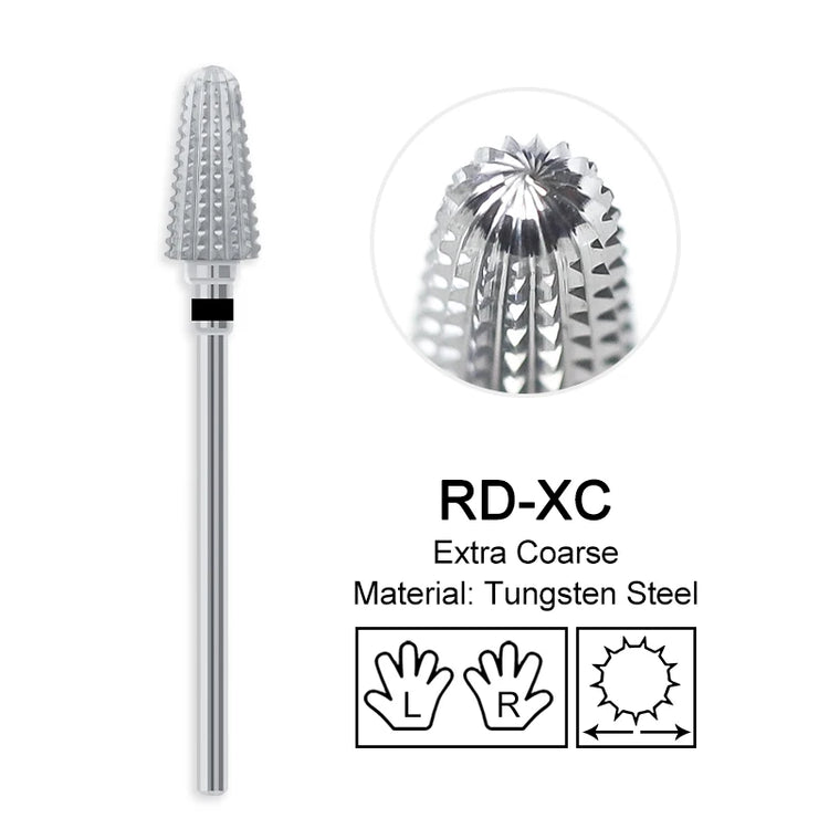 Carbide Large Cone Nail Drill Bits Electric Milling Cutter For Gel Polish Removal Grinding DIY Home Salon Manicure Pedicure Nail Art Accessories Supplies