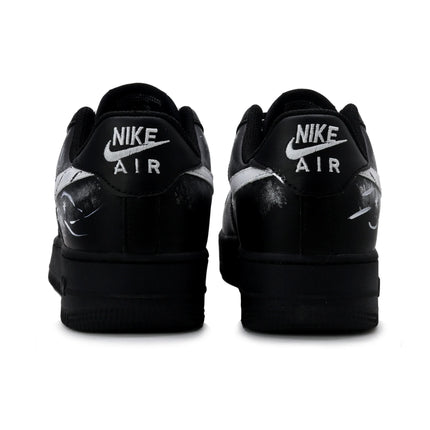Nike Air Force 1 Night Legend Black Pu Low top Skateboard Shoes Unisex Absolute Black