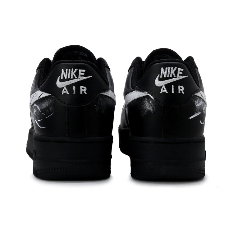 Nike Air Force 1 Night Legend Black Pu Low top Skateboard Shoes Unisex Absolute Black