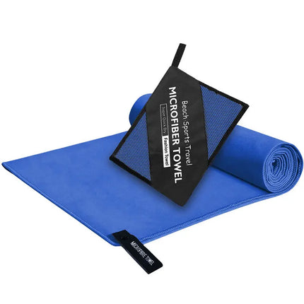 Asciugamano in microfibra di alta qualità di alta qualità, 6 misure, ultra assorbente, ad asciugatura rapida, borsa portatile, palestra, yoga, spiaggia, campeggio, viaggi, leggero