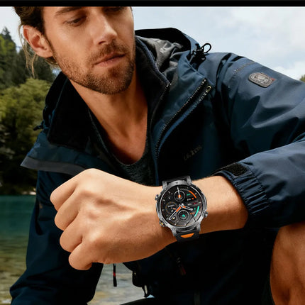 Military Grade Sapphire Smart Watch HeartRate SO2 BT5.3 Call Custom dial Smartwatch for Men Breathable Band Sports watch 1400mAh