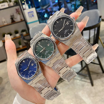 Orologio da Polso Serie PRX con Cinturino in Acciaio, Modello Super Player, per Uomo e Donna, con Calendario, Stile Semplice e alla Moda, Regalo di Compleanno, Idea Regalo per Lui e per Lei