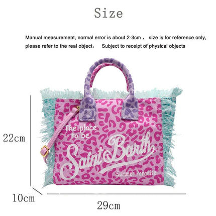 Fashion Classic Women's Tote Bag High Quality Tassel Shoulder Bag Trend Brand Elegant Ladies Beach Bag Designer Luxury Handbag PlatiNum