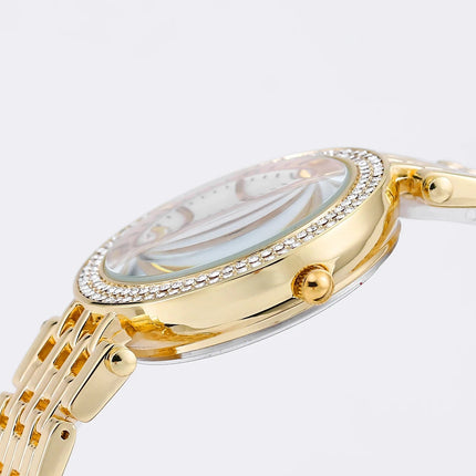 Orologio al quarzo da donna DENVOSI Orologio da polso da donna All-match con montatura di diamanti di lusso elegante e alla moda delle migliori marche platinumshop