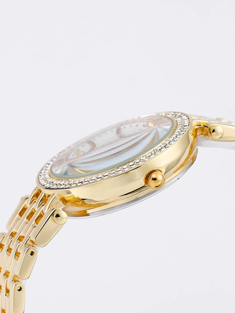 Orologio al quarzo da donna DENVOSI Orologio da polso da donna All-match con montatura di diamanti di lusso elegante e alla moda delle migliori marche platinumshop