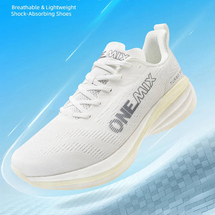 ONEMIX Nuovo cuscino Sneakers Scarpe da corsa per uomo Mesh traspirante Walking Training Fitness Scarpe da jogging Donna Corda per saltare PlatiNum