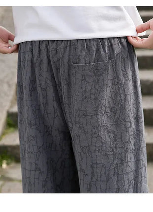 Pantaloni da samurai giapponesi Kimono da uomo Pantaloni casual in cotone retrò da uomo Pantaloni larghi casual Hip Hop Harajuku di alta qualità da uomo