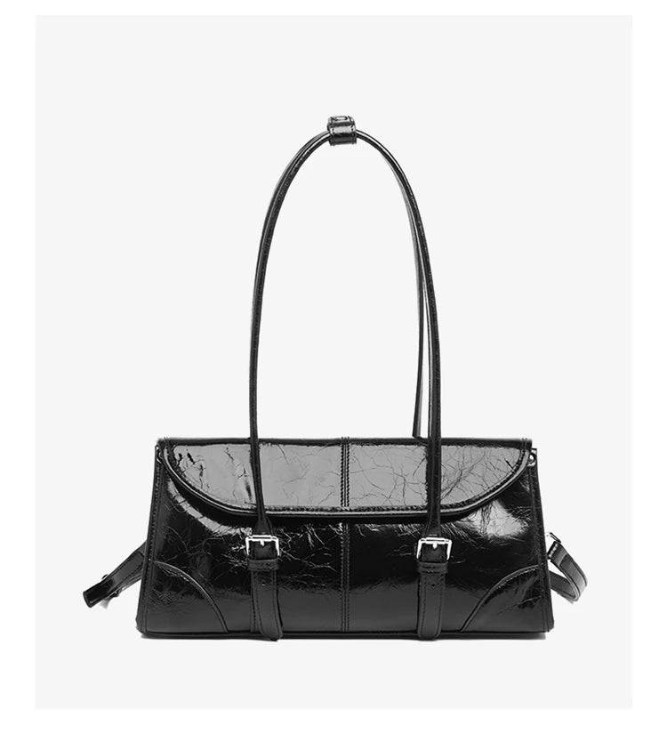 FOXER Lady's Shoulder Bag Genuine Leather Cross Body Bag 2025 Autumn Winter Large Capacity Travel Bag Commute Work Elegant