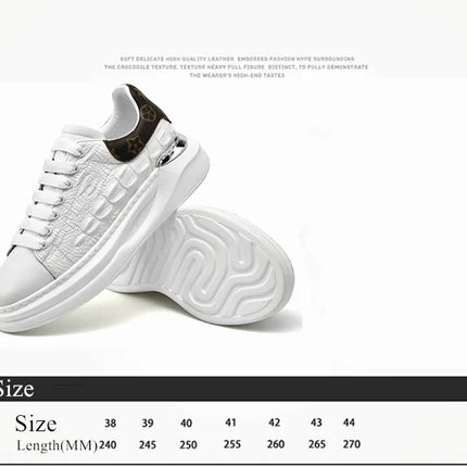 Leather Shoes Men's Skateboard Cricket for Men Sports Running Sneakers Male Luxury Designer Flats Platform