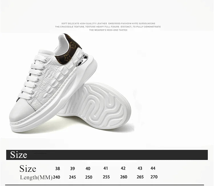 Leather Shoes Men's Skateboard Cricket for Men Sports Running Sneakers Male Luxury Designer Flats Platform
