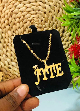 Collana con ciondolo personalizzato di grandi dimensioni, catena cubana spessa, collana con nome di personalizzazione hip-hop, gioielli di moda PlatiNum