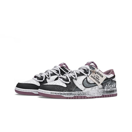 Sneakers Personalizzate Nike Dunk Post-Apocalyptic Wasteland Graffiti, Scarpe da Skate Trendy Nere a Profilo Basso per Uomo platinumshop