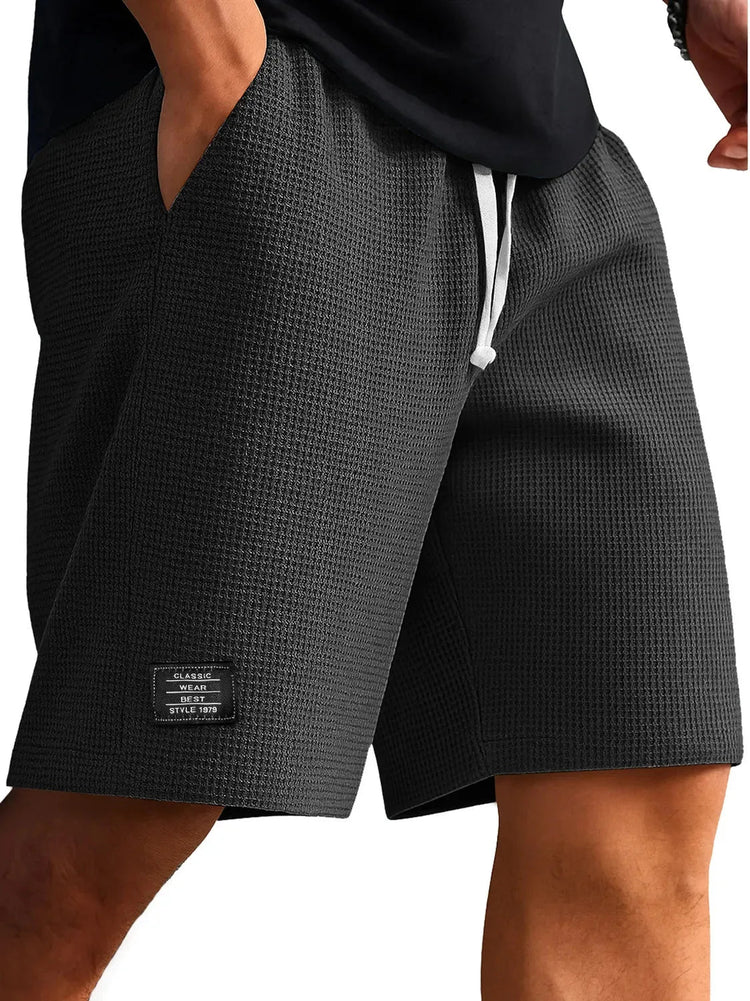 Pantaloncini Casual Jacquard da Uomo, Stile Harajuku, Tinta Unita, Pantaloni Corti alla Moda, Abbigliamento Retrò da Uomo, Streetwear Nuovo platinumshop