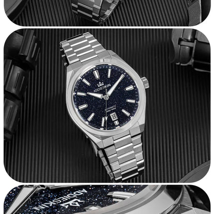 AddiesKIN Men Watch BGW9 Luminous Blue Goldstone Dial Sapphire Glass 20Bar Waterproof Japan 9015 K010 Automatic Mechanical Watch