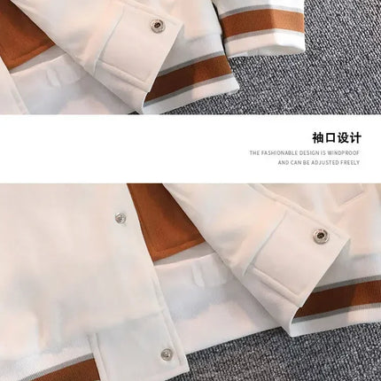 Men's Autumn New Trendy Brand All-match Student Hooded Jacket Plus Size Coats Women High Quality Varsity Baseball Uniform Jacket
