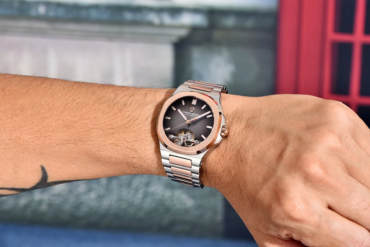 Nuovo Orologio da Uomo PAGANI DESIGN 2026 con Tourbillon Scheletrato, Orologio Automatico di Lusso di Alta Gamma per Uomo, Elegante Orologio da Polso Meccanico Sportivo