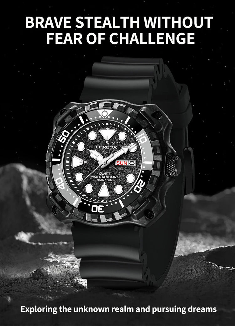 Orologio da uomo LIGE 2026 alla moda, orologio sportivo di lusso con quadrante grande, impermeabile, luminoso, al quarzo, con datario, per uomo, marca Foxbox platinumshop