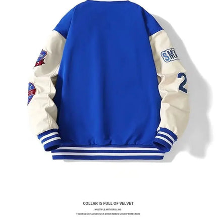 Spring and Autumn New Baseball Jacket Men's Jacket Street Hip Hop Windproof Jacket Autumn and Winter Warm Baseball Shirt Jakcet