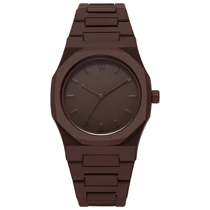 Orologio al quarzo dal design minimalista per uomo, casual, leggero, cinturino in plastica, impermeabile, sportivo, da lavoro, orologio creativo da uomo platinumshop