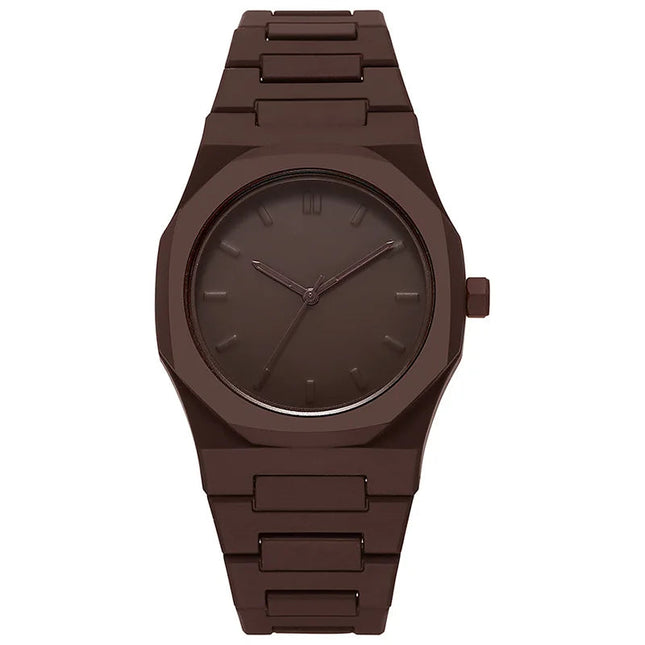 Orologio al quarzo dal design minimalista per uomo, casual, leggero, cinturino in plastica, impermeabile, sportivo, da lavoro, orologio creativo da uomo platinumshop