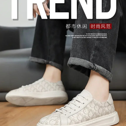 2026 Sneakers Casual Mens Designer Easy Matching Luxury Board Shoes Fashion Split Leather Flat Platform Gym Shoes
