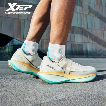 Xtep 360X 2.0 Running Shoes For Men Summer Comfortable Wear-Resistant Lightweight Marathon Training Running Shoes 975219110053 PlatiNum