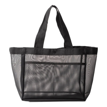 New Mesh Shoulder Bag Transparent Large Capacity Beach Bags Women's Hollow Multi-functional Bag