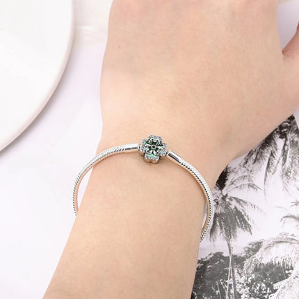 Nuova Serie di Bracciali a Osso di Serpente in Argento Puro 925% con Charm 'Amore Eterno' e Catena di Sicurezza, Gioielli da Donna PlatiNum