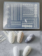 1pc Sweater Line Hat 3D Mold Silicone Nail Art Decorations Ultrathin DIY Templates Mold for Nails Jewelry Crafts