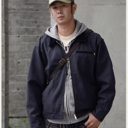 Classic Detroit Jacket J01 American Vintage Workwear Spring/Fall 100% Cotton Canvas Jacket J97 Loose-Fit Lightweight Coat