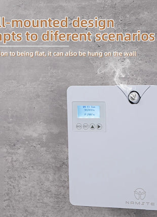 NAMSTE Diffusore di oli essenziali per la casa con macchina per l'aria profumata con tecnologia intelligente Spruzzatore per deodoranti per aromaterapia Bluetooth WiFi
